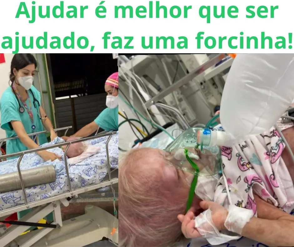 Aninha em mais um momento da rotina de cuidados